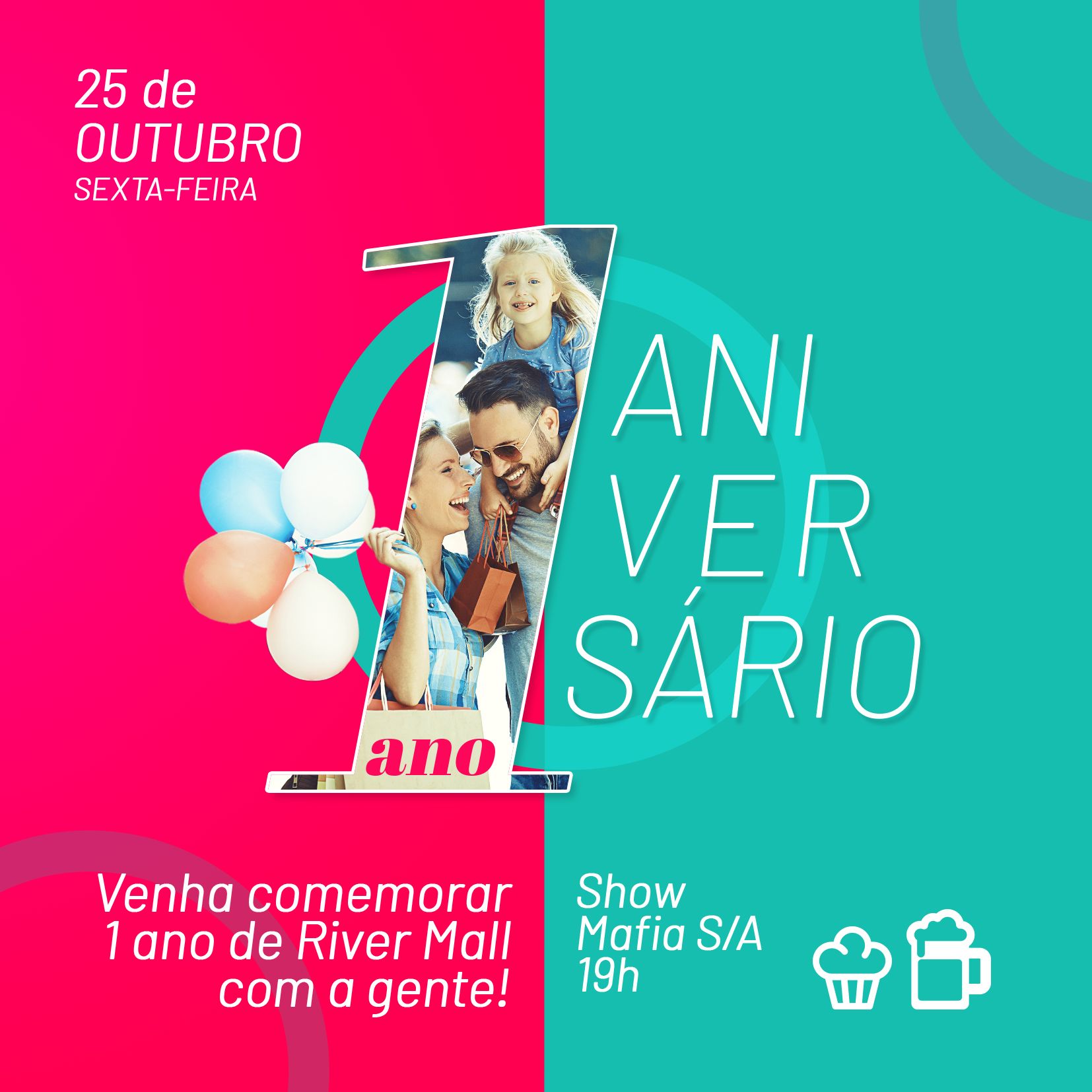 Outubro é mês de festa!